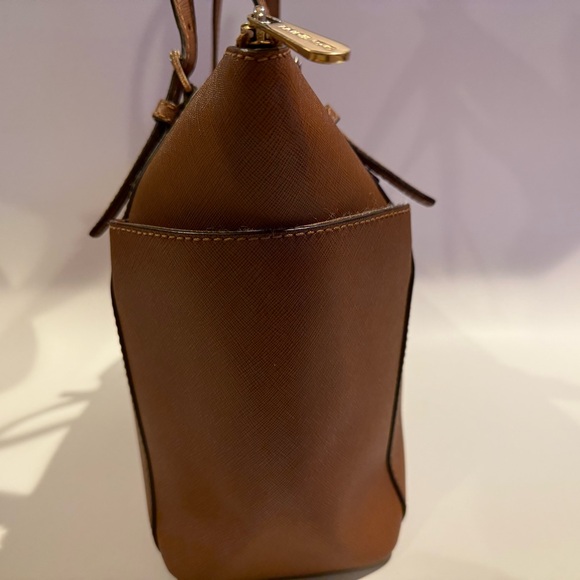 MICHAEL Michael Kors Brown Tote with Gold Accents - Picture 4 of 13